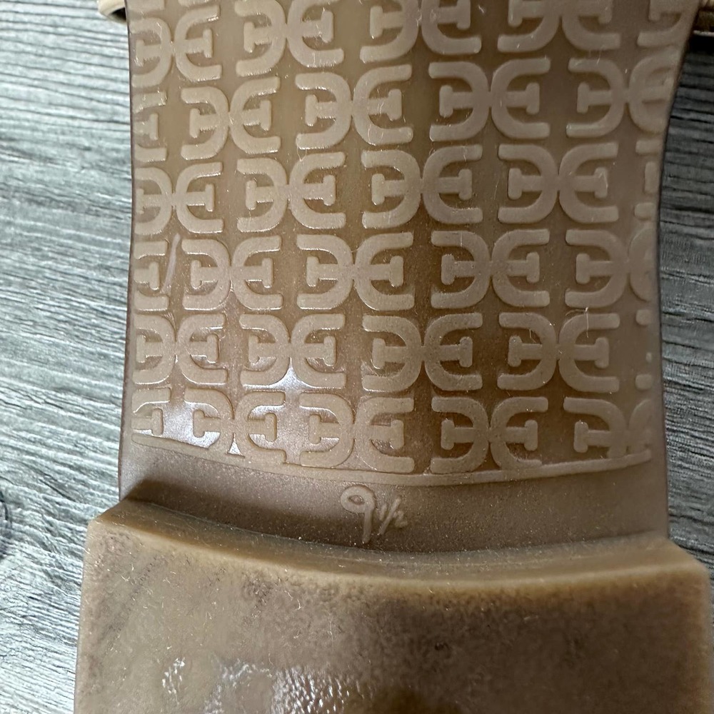 Sam Edelman Bay Sandals slide tan slip on patent classic summer spring shoes 9.5 - Picture 7 of 11